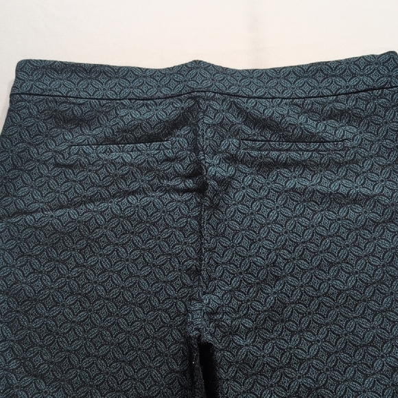 Roz & Ali Teal and Black Patterned Trousers - Picture 3 of 9